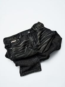 Colvenic Men's Street Style Casual Dark Gray Whiskered Jeans - Dark Grey - View 5