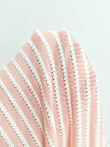INAWLY Women's New Autumn/Winter Pink Checkered Long Sleeve T-Shirt, Sexy Romantic V-Neck Y2K Retro Textured Fabric Casual Contrast Lace Trim Slim Fit Basic - Pink - View 6