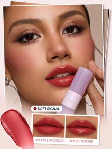 SHEGLAM Mood Switch 霧面&亮澤唇彩雙效-333 Soft Signal 品牌美妝化妝品 適合女士與女孩 - 333 Soft Signal - 查看 10