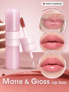 SHEGLAM Mood Switch 霧面&亮澤唇彩雙效-114 Pink Flamingo 品牌美妝化妝品 適合女士與女孩 - 114 Pink Flamingo - 查看 1