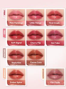 SHEGLAM Mood Switch Dúo de Labiales Mate y Brillante-334 Hot Take Marca de Belleza Cosmética Maquillaje para Mujeres y Niñas - 334 Hot Take - Ver 8
