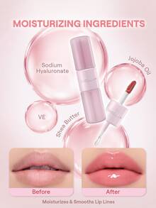 SHEGLAM Mood Switch Dúo de Labiales Mate y Brillante-334 Hot Take Marca de Belleza Cosmética Maquillaje para Mujeres y Niñas - 334 Hot Take - Ver 5