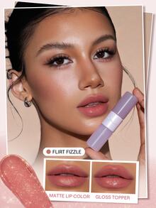 SHEGLAM Mood Switch Matte & Gloss Lip Duo-623 Flirt Fizzle Brand Beauty Cosmetic Makeup For Women And Girls - 623 Flirt Fizzle - View 10