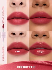 SHEGLAM Mood Switch 霧面&亮澤唇彩雙效-332 Cherry Flip 品牌美妝化妝品 適合女士與女孩 - 332 Cherry Flip - 查看 2