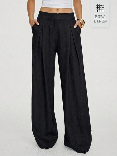 ATUI Studio Women's Fashion Versatile Commuter Solid Color Long Pants