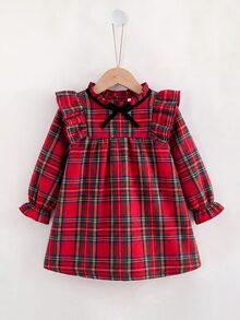 Baby Girls Dresses - Red - View 2