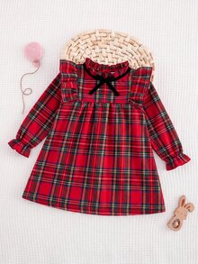Baby Girls Dresses - Red - View 3