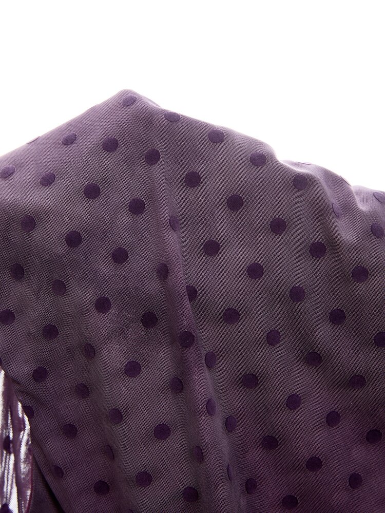 LYSMO 2026 New Arrive Minimalism Spring/Summer Women's Polka Dot Print Pleated Fitted Fashion Camisole - Dusty Purple - View 8