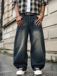 Major Grit Men's Casual Versatile Everyday Travel Denim Jeans With Pockets - Light Wash - View 3