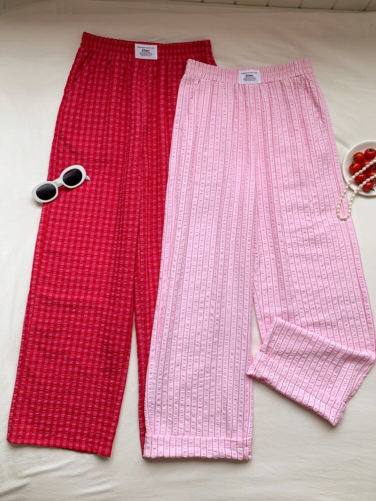 Comfortcana Women's Casual Textured Denim Pocket Long Pants, 2 Pieces Set For Daily Wear Country Festival - Multicolor - View 7