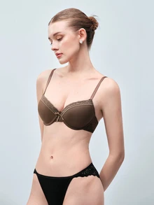 Softvol 3 件装女士无钢圈文胸，简约休闲聚拢罩杯胸罩 - 彩色 - 查看 8