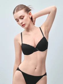 Softvol 3 件装女士无钢圈文胸，简约休闲聚拢罩杯胸罩 - 彩色 - 查看 4