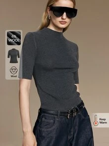 Ontre Women Knit Tops - Grey - View 5