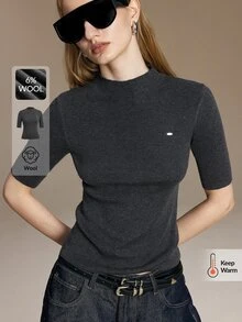Ontre Women Knit Tops - Grey - View 1