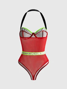 ROMWE Anime Halloween Sexy Firefighter Costume For Women, 3 Pieces - Multicolor - View 3