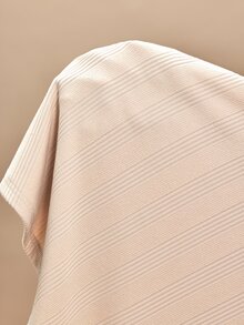 Amorya Gaun Pendek Wanita Elegan Warna Polos dengan Model Bahu Terbuka - Khaki - View 9