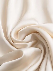 Franclia Women's Solid Color Pleated Short Sleeve Elegant Waist Cinched Midi Dress - Apricot - View 8