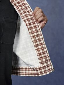 PAVTROS Men's Autumn Casual Plaid Jacket - Multicolor - View 8