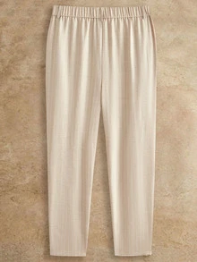 EASEVO Men's Plus Size Casual Commute Striped Pants - Khaki - View 2