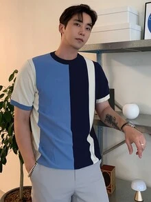 DAZY Men Colour Block Knit Top - Multicolor - View 3