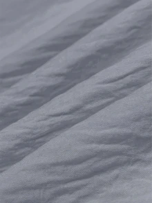 INAWLY 大尺碼女款純色百褶休閒派對洋裝 - 霧霾藍 - 查看 5