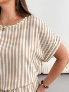 Shapeblank Plus Size Women's Summer Fashion Casual Loose Comfortable Everyday Slimming Mid-Length Dress - Multicolor - View 6