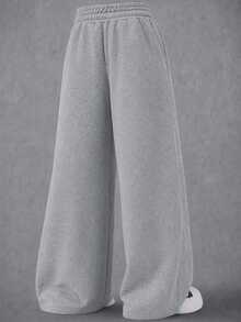 STYNVO Men's Casual Versatile Double Waistband Sweatpants - Grey - View 2