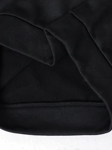 SHEIN 青少年男孩字母圖案連帽衛衣與抽繩腰運動長褲套裝 - 黑色 - 查看 7