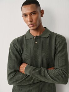 Manfinity CityGents 男士春秋輕量針織套頭毛衣，適合假期節慶、秋季街頭穿搭與冬季 - 軍綠色 - 查看 6