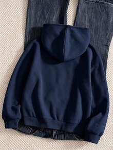 Tween Girls Sweatshirts - Navy Blue - View 2