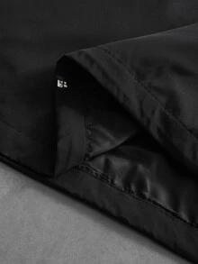 PAVTROS Men's Colorblock Casual Daily Wear Long Sleeve Jacket - Black - View 7