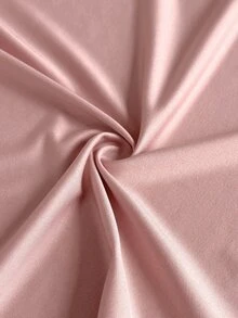 Maweii Plus Size Women's Asymmetric Neck Ruched Casual Party Dress - Dusty Pink - View 8