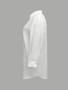 Vaclyn 2026 女款性感刺繡鏤空寬鬆海灘度假罩衫 - 白色 - 查看 3