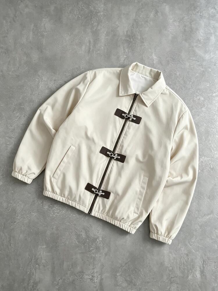 PAVTROS Men's Casual Versatile Jacket, Autumn - Beige - View 1