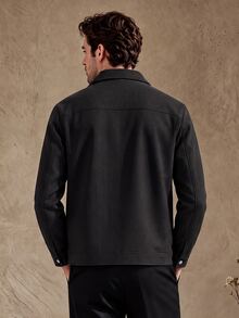 Core Aspect 1pc Men's Light Business Style Jacket, Versatile Commuter Fashion Comfortable, Boyfriend Gift Husband Gift, Anniversary Gift - Black - View 2