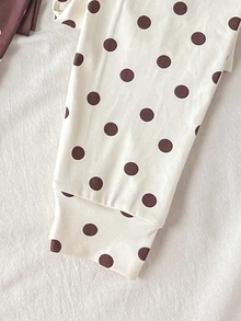 SHEIN 少女波點針織套頭居家睡衣套裝，買1送1，舒適休閒日常修身款，隨機發貨，8件組發4件 - 彩色 - 查看 8
