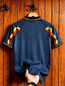 Gritte Field Men's Geometric Print Short Sleeve Sports T-Shirt - Multicolor - View 2