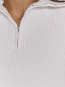 MUSERA White Oversized Wide Sleeve Jumper Autumn Winter Fall Daily Everyday Essential Core Knitwear - White - View 6