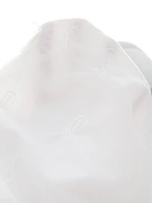 EMERY ROSE Plus Size Casual Traditional Greek Goddess Solid Color Hollow Embroidery Short Sleeve Shirt Vacation White Summer - White - View 6