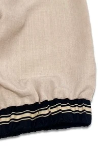 Linhara CURVE Gaun Maxi Bohemian Colorblock Leher V dengan Pinggang Terikat - Khaki - View 4