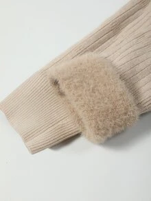 SHEIN Fiorisel New Arrival Slim Fit Minimalist Turtleneck Knitted Pullover Sweater For Women, Autumn/Winter Fall - Khaki - View 8