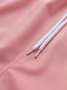 VENTUSAIL 男士印花短袖衬衫和短裤休闲套装，适合度假，舒适休闲。 - 粉色 - 查看 6