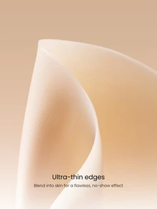 GLOWMODE 2-Pack Soft Silicone Invisible Glow Pasties With Seamless Nipple Cover & Reusable Adhesive Support & Drawstring Storage Bag Daily Casual - Light Beige - View 5