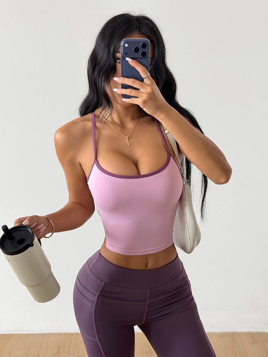 Coolane Women's Colorblock Daily Fitness Sports Tank Top