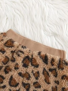 Cozy Pixies 女嬰連帽抓絨秋冬外套與護肚長褲中厚套裝 - 彩色 - 查看 5