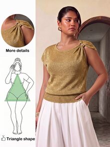 Truni Pulls grandes tailles - Kaki - Voir 4