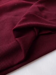 Attitoon Solid Half Zip Drop Shoulder Sweatshirt - Red Violet - View 7