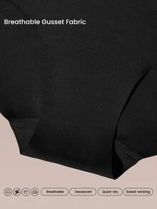 GLOWMODE SweatMode SculptMax Ultra High-Waist Tummy Control Briefs With  Light Compression & 4-Way Stretch Daily Casual Wear - Black - View 6