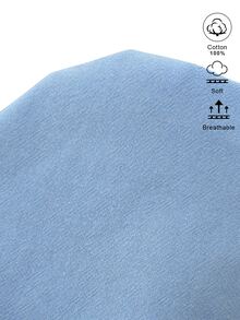 Omancia Button Front Split Thigh Dress - Blue - View 7