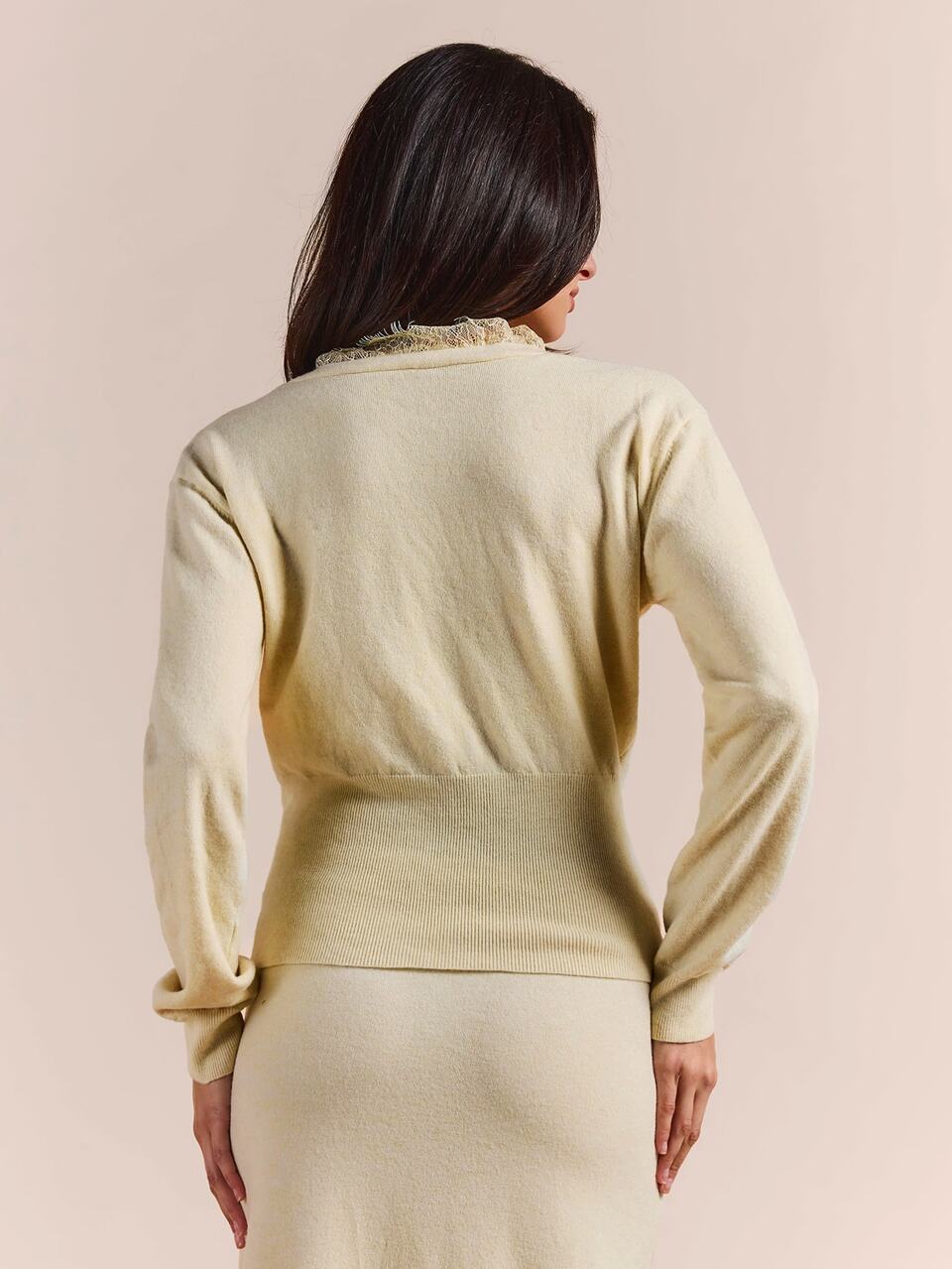 Enchnt Premium Pre-Fall Romantic Women's Elegant Yellow Sweater Knit Cardigan,Casual Tops,Festival Outfits,Work Outfits,New Year Look,Vacation Outfits